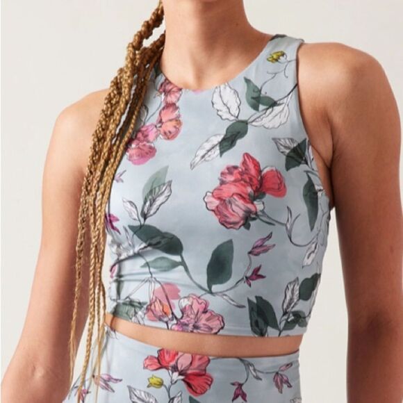 Athleta Floral Conscious Crop Bra - Picture 1 of 6